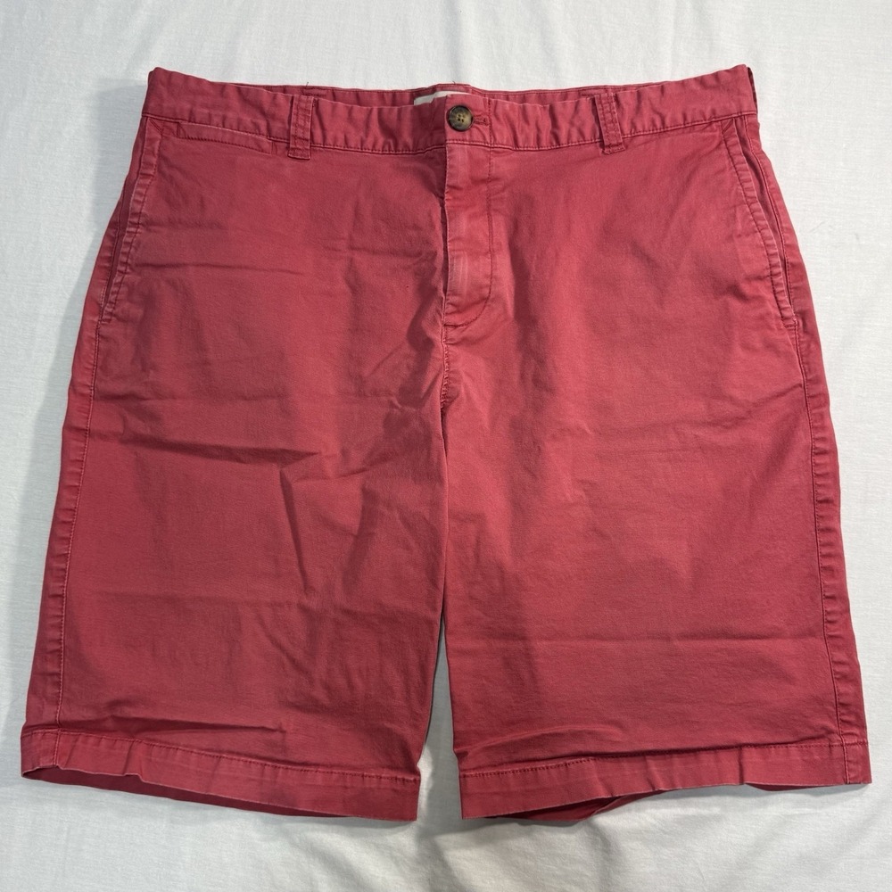 Calvin Klein CK Tropical Faded Coral Pink Soft Cotton Blend Shorts Men's Size 34